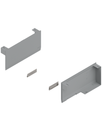 Bild AVENTOS HK top Hochklappe, Abdeckkappe groß, glatt, links/rechts, hellgrau/inox-g.-1