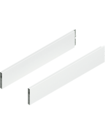 MERIVOBOX BOXCAP, NL=550 mm, Höhe E, links/rechts, seidenweiss matt - Blum