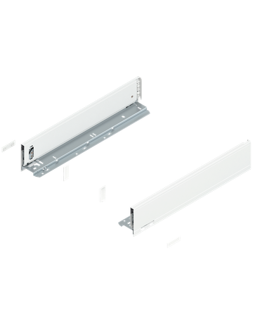 LEGRABOX Zarge, Höhe M (90.5 mm), NL=450 mm, links/rechts, für LEGRABOX pure, seidenweiss matt