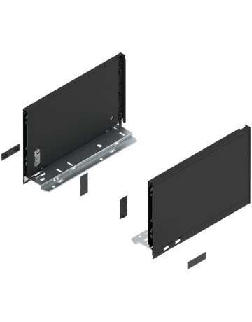 LEGRABOX Zarge, Höhe C (177 mm), NL=270 mm, links/rechts, für LEGRABOX pure, carbonschwarz matt - Blum