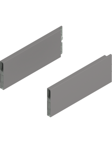 MERIVOBOX BOXCAP, NL=270 mm, Höhe E, links/rechts, indiumgrau matt - Blum