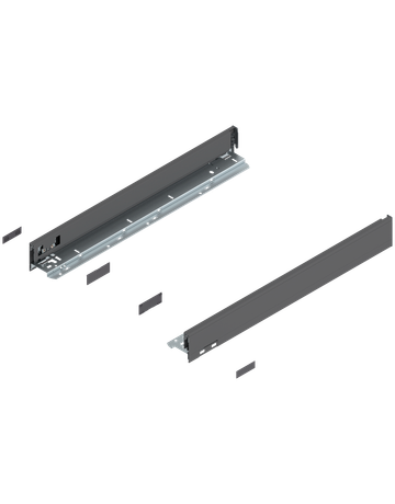 LEGRABOX Zarge, Höhe N (66.5 mm), NL=550 mm, links/rechts, für LEGRABOX pure, oriongrau matt - Blum