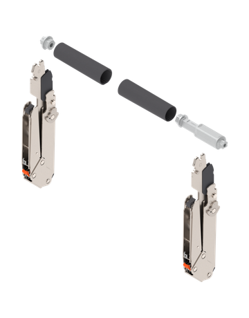 AVENTOS HL top Hochliftklappe, Hebel (Set), KH=300-340 mm, symmetrisch, vernickelt - Blum