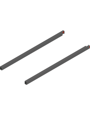 MERIVOBOX Längsreling, NL=500 mm, links/rechts, oriongrau matt - Blum