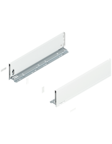 LEGRABOX Zarge, Höhe K (128.5 mm), NL=500 mm, links/rechts, für LEGRABOX pure, seidenweiss matt