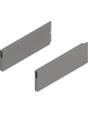 MERIVOBOX BOXCAP, NL=300 mm, Höhe E, links/rechts, indiumgrau matt - Blum