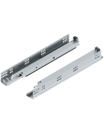 TANDEM plus TIP-ON Vollauszug, Führung, 30 kg, NL=420 mm, für Kupplung, links/rechts, verzinkt - Blum