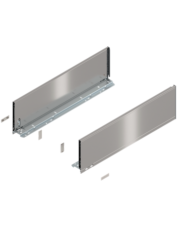 LEGRABOX Zarge, Höhe C (177 mm), NL=600 mm, links/rechts, für LEGRABOX pure, inox-gebür.-lackiert - Blum