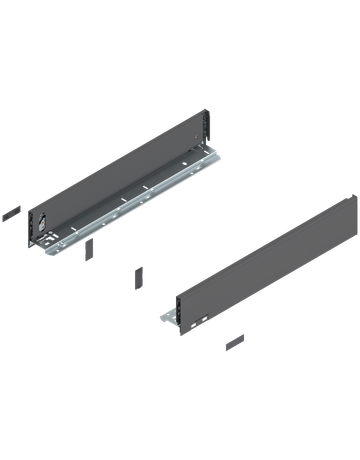 LEGRABOX Zarge, Höhe M (90.5 mm), NL=500 mm, links/rechts, für LEGRABOX pure, oriongrau matt