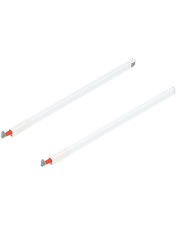 TANDEMBOX Längsreling (oben), für Frontauszug, NL=600 mm, links/rechts, für TANDEMBOX antaro, seidenweiss