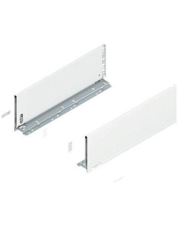 LEGRABOX Zarge, Höhe C (177 mm), NL=500 mm, links/rechts, für LEGRABOX pure, seidenweiss matt