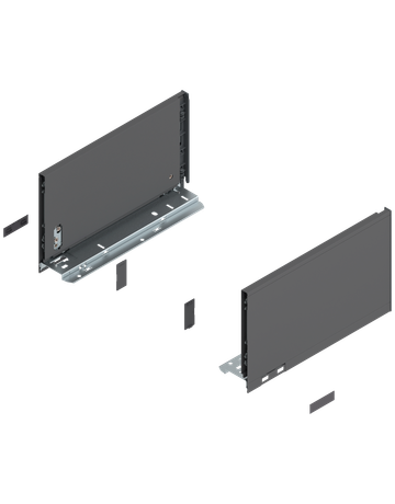 LEGRABOX Zarge, Höhe C (177 mm), NL=300 mm, links/rechts, für LEGRABOX pure, oriongrau matt - Blum