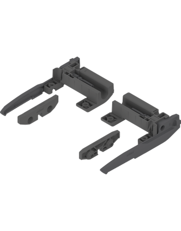 Tablar-Arretierung Zargenstärke H 16mm, oriongrau matt