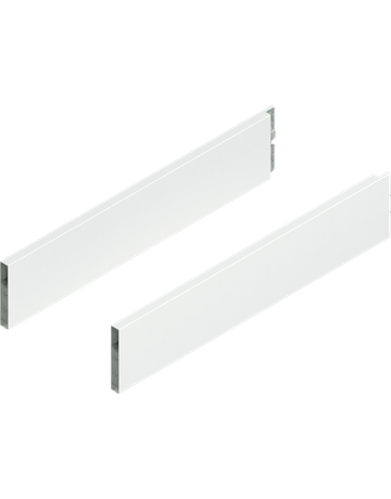 MERIVOBOX BOXCAP, NL=500 mm, Höhe E, links/rechts, seidenweiss matt - Blum