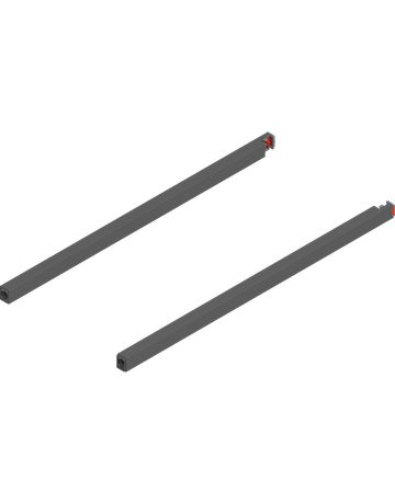 MERIVOBOX Längsreling, NL=450 mm, links/rechts, oriongrau matt - Blum