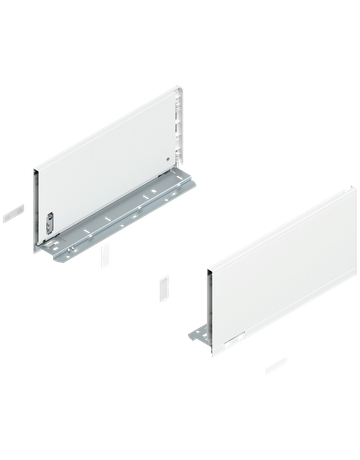 LEGRABOX Zarge, Höhe C (177 mm), NL=350 mm, links/rechts, für LEGRABOX pure, seidenweiss matt