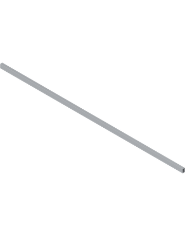 ORGA-LINE Querreling, bis KB=1200 mm, Länge=1104 mm, zum Ablängen, für TANDEMBOX antaro, R9006 weissalumin.