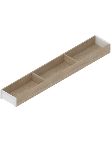 AMBIA-LINE Rahmen, für LEGRABOX/MERIVOBOX Schubkasten, Holzdesign, NL=650 mm, Breite=100 mm, Bard.Eiche/seidenwei - Blum