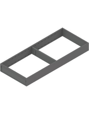 AMBIA-LINE Rahmen, für LEGRABOX/MERIVOBOX Schubkasten, Stahl, NL=500 mm, Breite=200 mm, oriongrau matt - Blum