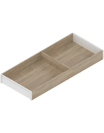 AMBIA-LINE Rahmen, für LEGRABOX/MERIVOBOX Schubkasten, Holzdesign, NL=500 mm, Breite=200 mm, Bard.Eiche/seidenwei - Blum