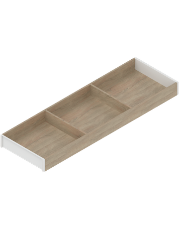 AMBIA-LINE Rahmen, für LEGRABOX/MERIVOBOX Schubkasten, Holzdesign, NL=650 mm, Breite=200 mm, Bard.Eiche/seidenwei - Blum