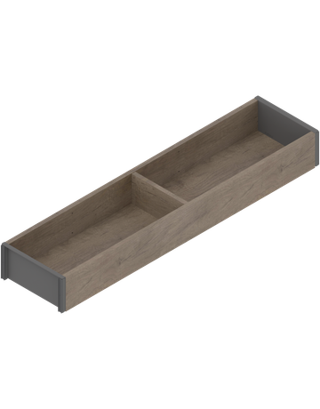 AMBIA-LINE Rahmen, für LEGRABOX/MERIVOBOX Schubkasten, Holzdesign, NL=450 mm, Breite=100 mm, Nebr.Eiche/oriongrau - Blum