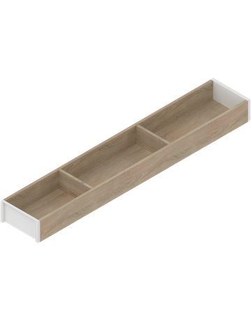 AMBIA-LINE Rahmen, für LEGRABOX/MERIVOBOX Schubkasten, Holzdesign, NL=600 mm, Breite=100 mm, Bard.Eiche/seidenwei - Blum