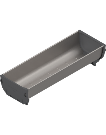 ORGA-LINE Schale, Länge=264 mm, Breite=88 mm, inox-gebü/staubgr