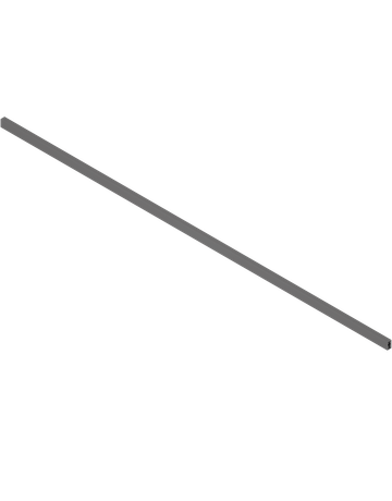 MERIVOBOX Querreling, bis KB=1200 mm, Länge=1059 mm, zum Ablängen, oriongrau matt - Blum