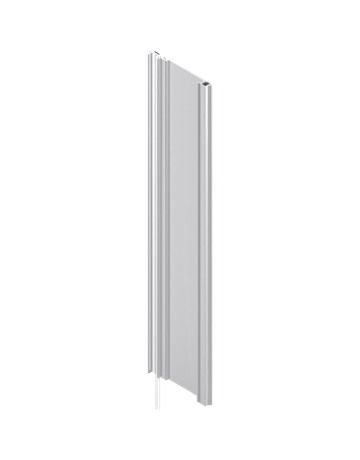 SERVO-DRIVE Trägerprofil vertikal, Länge=750 mm, LKH=760-769 mm, mit Kabel (Überstand unten 800 mm), Aluminium, zum Ablängen, roh