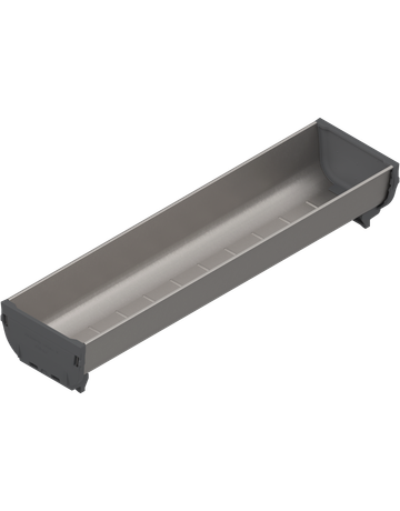 ORGA-LINE Schale, Länge=352 mm, Breite=88 mm, inox-gebü/staubgr