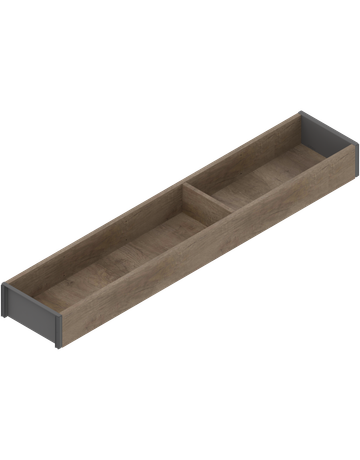 AMBIA-LINE Rahmen, für LEGRABOX/MERIVOBOX Schubkasten, Holzdesign, NL=550 mm, Breite=100 mm, Nebr.Eiche/oriongrau - Blum