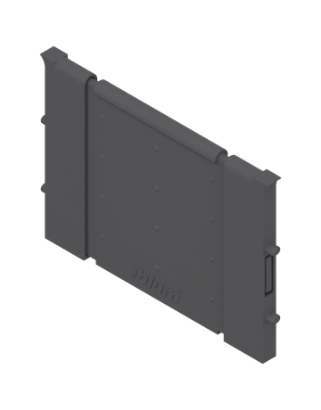 ORGA-LINE Querteiler, für TANDEMBOX/TANDEM Schubkasten, Breite=88 mm, R7037 staubgrau - Blum