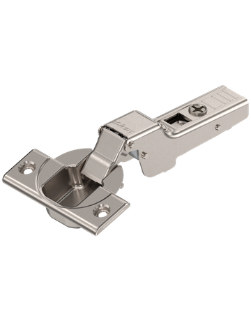 CLIP top Standardscharnier 110°, Mittelanschlag, Topf: Schrauben, vernickelt