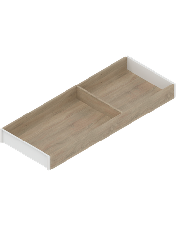 AMBIA-LINE Rahmen, für LEGRABOX/MERIVOBOX Schubkasten, Holzdesign, NL=550 mm, Breite=200 mm, Bard.Eiche/seidenwei - Blum