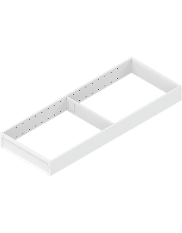 AMBIA-LINE Rahmen, für LEGRABOX/MERIVOBOX Schubkasten, Stahl, NL=550 mm, Breite=200 mm, seidenweiss matt