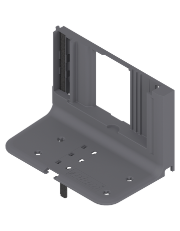 SERVO-DRIVE Aufnahmewinkel für 1 Antriebseinheit, mit Kabel (Kabelüberstand 800 mm), R7037 staubgrau