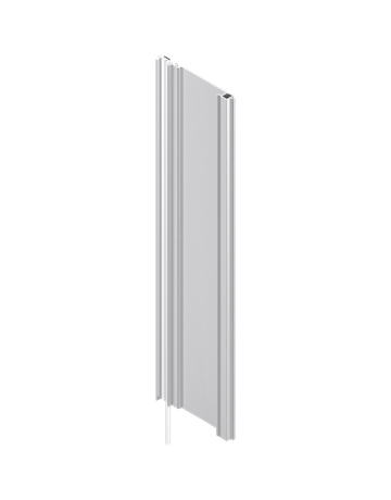 SERVO-DRIVE Trägerprofil vertikal, Länge=650 mm, LKH=660-669 mm, mit Kabel (Überstand unten 800 mm), Aluminium, zum Ablängen, roh