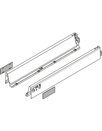 Bild TANDEMBOX Zarge, Höhe N (68 mm), NL=450 mm, links/rechts, für TANDEMBOX intivo/antaro, seidenweiss-1