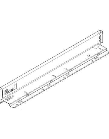 Bild LEGRABOX Zarge, Höhe N (66.5 mm), NL=450 mm, links/rechts, für LEGRABOX pure, inox-gebür.-lackiert-1