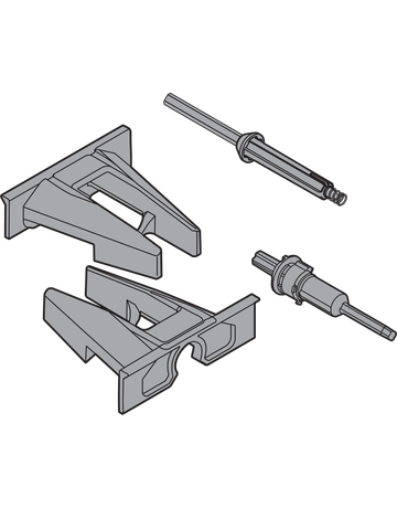 Bild TIP-ON Kupplung und Aufnahme, R7037 staubgrau-1