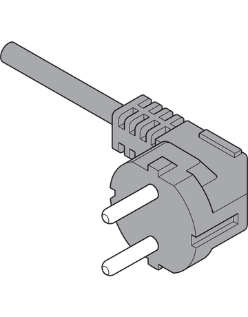 Bild SERVO-DRIVE Netzkabel, Europa ohne UK, 2 m, schwarz-1