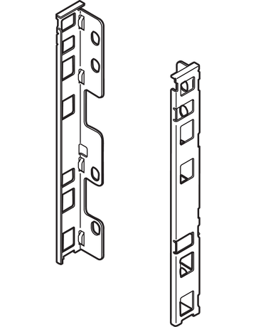 Bild LEGRABOX Holzrückwandhalter, Höhe C (193 mm), links/rechts, seidenweiss matt - Blum-1