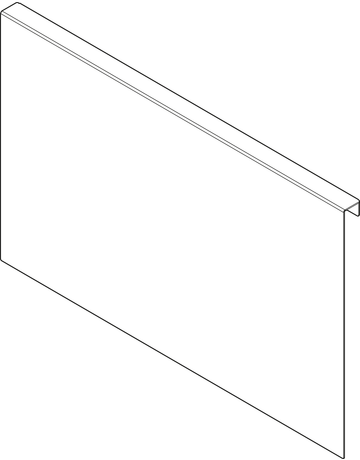 Bild AMBIA-LINE Holzrückwandadapter, für LEGRABOX/MERIVOBOX Frontauszug Höhe F, Stahl, carbonschwarz matt - Blum-1