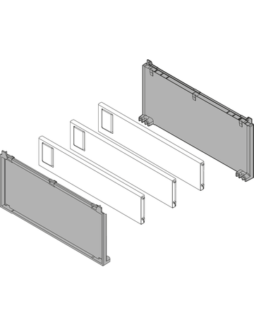 Bild AMBIA-LINE Flaschenset, für LEGRABOX/MERIVOBOX, oriongrau matt-1