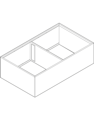 Bild AMBIA-LINE Rahmen, für LEGRABOX/MERIVOBOX Frontauszug, Stahl, ab NL=400 mm, Breite=218 mm, carbonschwarz matt - Blum-1