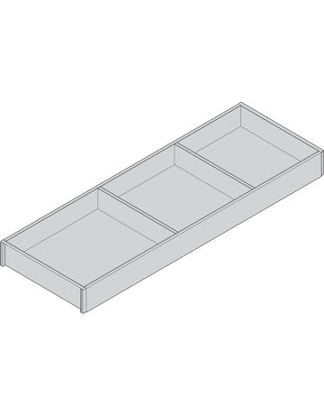 Bild AMBIA-LINE Rahmen, für LEGRABOX/MERIVOBOX Schubkasten, Holzdesign, NL=600 mm, Breite=200 mm, Nebr.Eiche/oriongrau - Blum-1