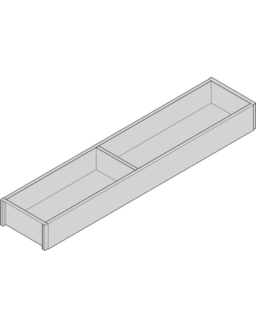 Bild AMBIA-LINE Rahmen, für LEGRABOX/MERIVOBOX Schubkasten, Holzdesign, NL=550 mm, Breite=100 mm, Bard.Eiche/seidenwei - Blum-1