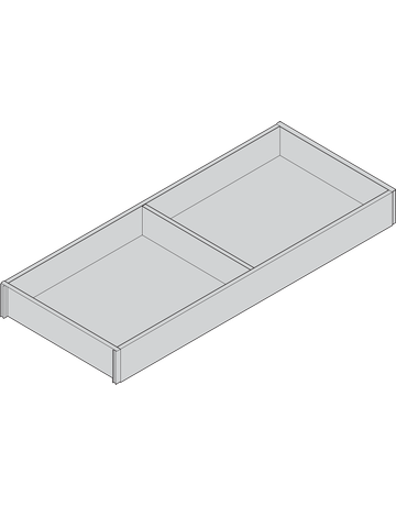 Bild AMBIA-LINE Rahmen, für LEGRABOX/MERIVOBOX Schubkasten, Holzdesign, NL=450 mm, Breite=200 mm, Bard.Eiche/seidenwei - Blum-1