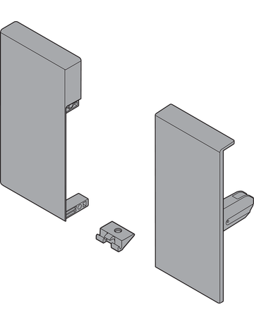 Bild TANDEMBOX Fronthalter, Höhe K, für Innenschubkasten, links/rechts, für TANDEMBOX antaro, seidenweiss-1